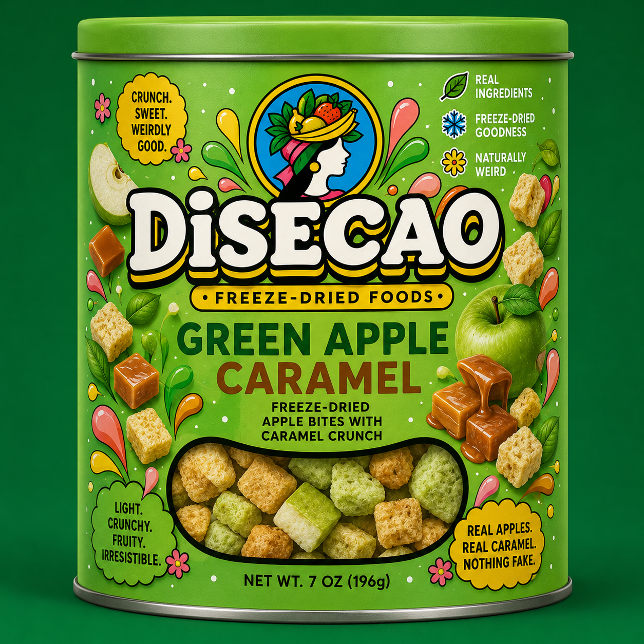 Envase Disecao de Green Apple Caramel