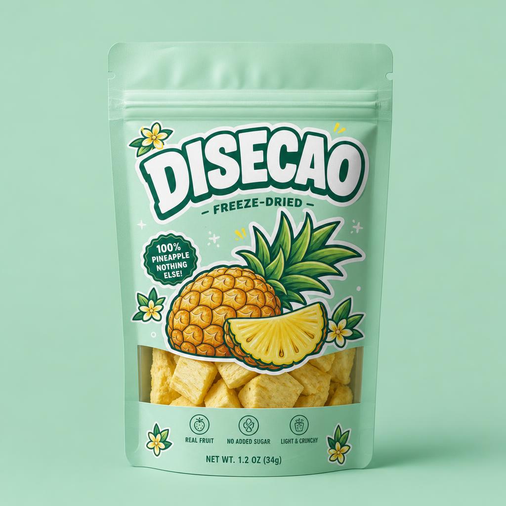 Envase Disecao de Trozos de Piña